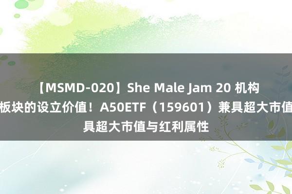 【MSMD-020】She Male Jam 20 机构看好高股息板块的设立价值！A50ETF（159601）兼具超大市值与红利属性