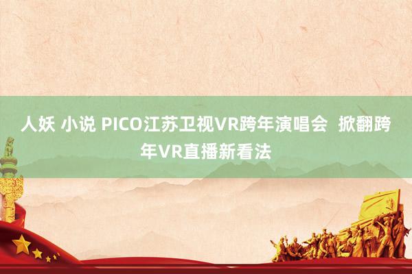 人妖 小说 PICO江苏卫视VR跨年演唱会  掀翻跨年VR直播新看法