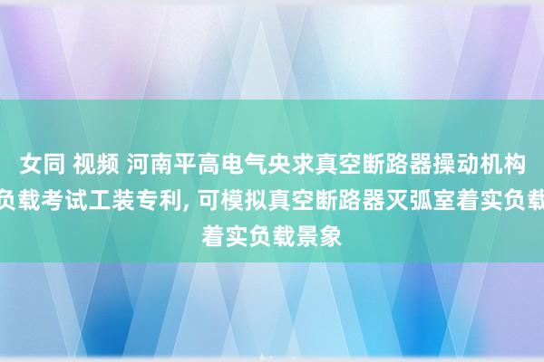 女同 视频 河南平高电气央求真空断路器操动机构模拟负载考试工装专利, 可模拟真空断路器灭弧室着实负载景象