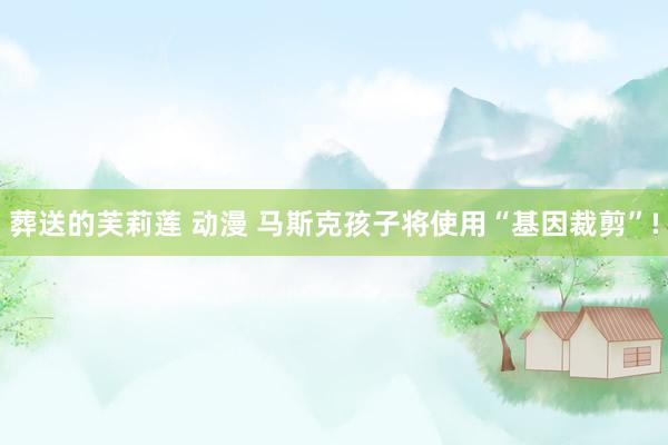 葬送的芙莉莲 动漫 马斯克孩子将使用“基因裁剪”!